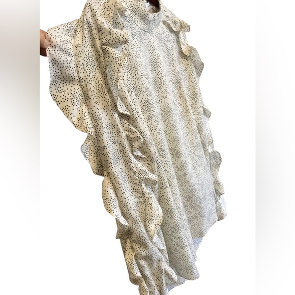 High neck polka dot blouse - Picture 3 of 3